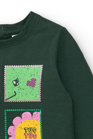 T-shirt - Zwart, groen en geel