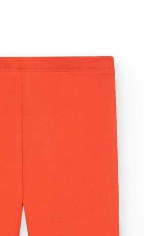 Fleece legging - Groen en oranje