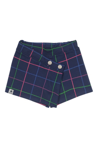 Fleece Shortrok - Blauw, groen en roze