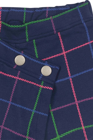 Fleece Shortrok - Blauw, groen en roze