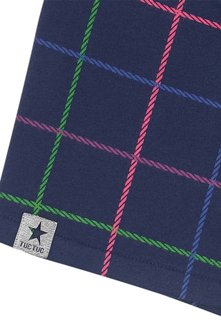 Fleece Shortrok - Blauw, groen en roze