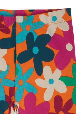 Fleece legging - Blauw, groen en oranje