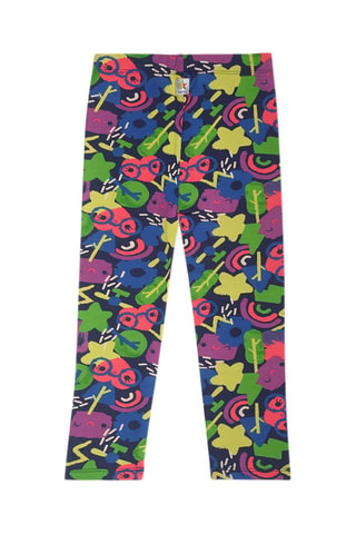 Legging - Blauw, groen en oranje