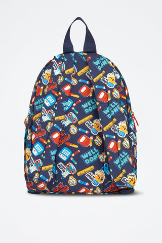 Rugtas - Blauw, rood en geel
