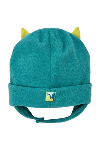 Fleece Muts - Wit en blauw
