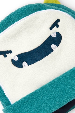 Fleece Muts - Wit en blauw