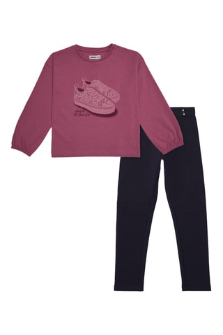 T-shirt en Legging - Roze