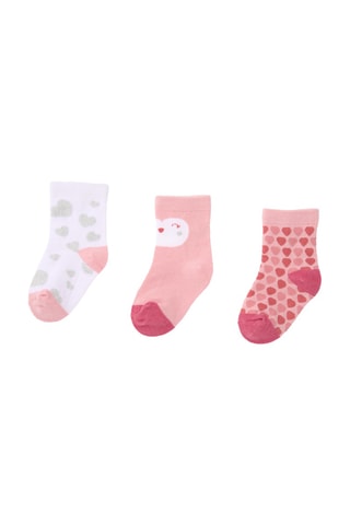 3 Paar Sokken - Roze