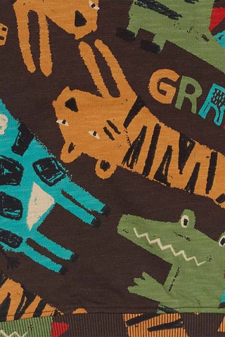 Sweater - Zwart, groen en oranje