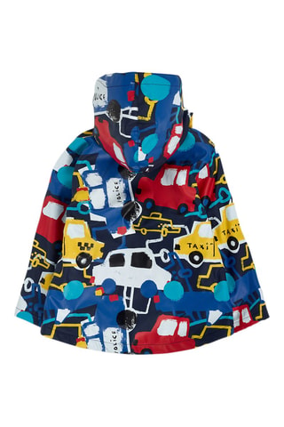 Regenjas met capuchon - Rood, blauw en geel