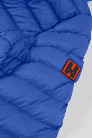 Gewatteerde Jas met Capuchon - Blauw