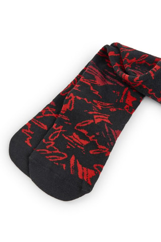 Panty - Zwart en rood