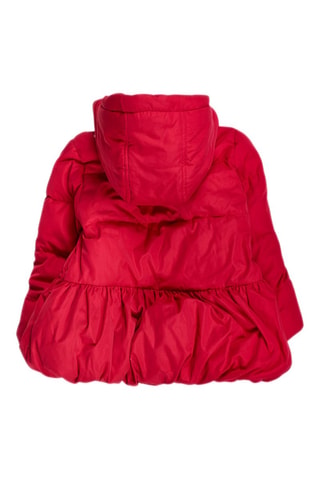 Gewatteerde Jas met Capuchon - Wit, rood en roze