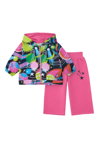 Sweater met Capuchon en Broek - Roze
