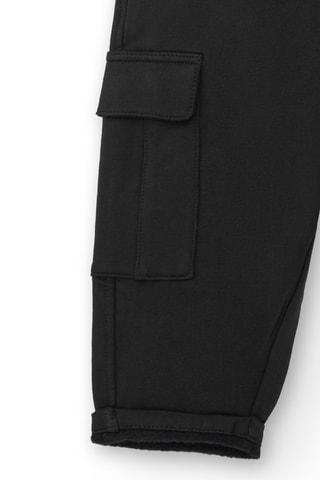 Fleece Broek - Wit en zwart