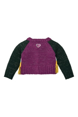 Vest - Zwart, geel en paars