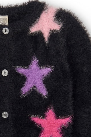 Vest - Zwart, paars en roze