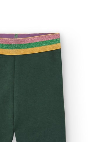 Fleece legging - Zwart, geel en roze