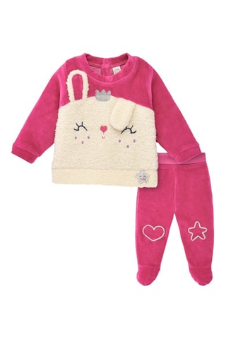 Sweater en Broek - Wit, zwart en roze