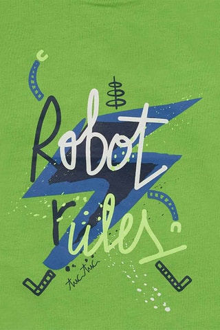 T-shirt - Blauw, groen en paars