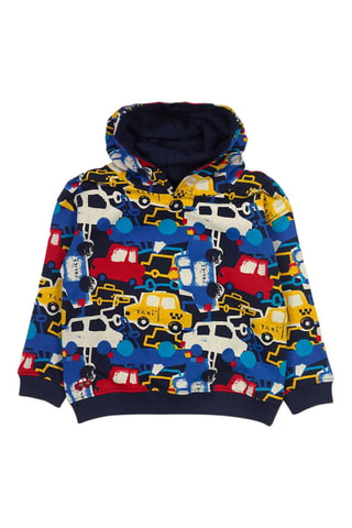 Sweater met Capuchon - Rood, blauw en geel