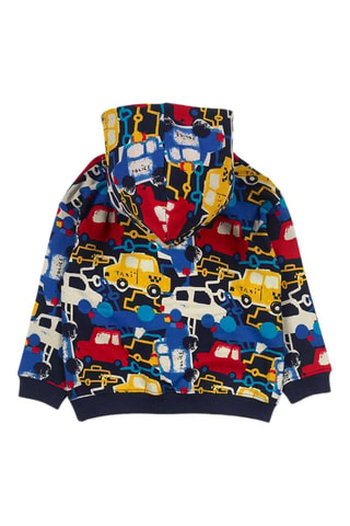 Sweater met Capuchon - Rood, blauw en geel