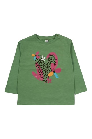 T-shirt - Zwart, groen en oranje
