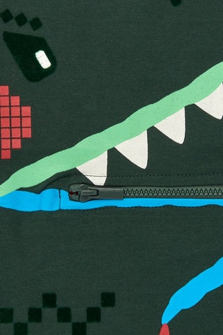 T-shirt - Wit, blauw en groen