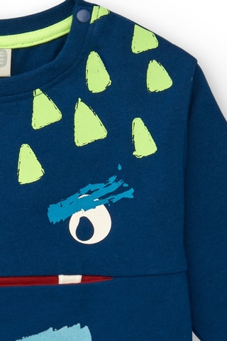 T-shirt - Zwart en groen