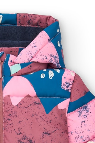 Regenjas met Capuchon - Wit, blauw en roze