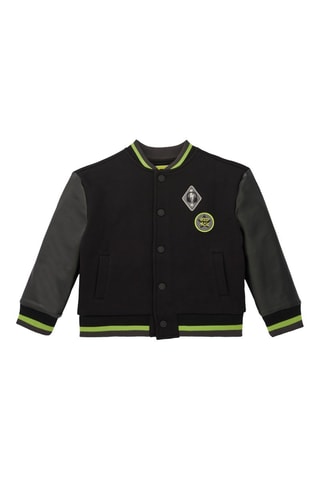 Baseball Jasje - Zwart, groen en grijs