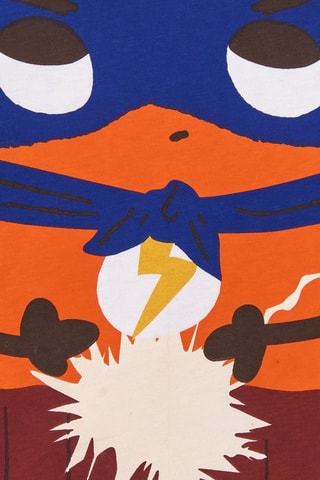 T-shirt - Rood, blauw en oranje
