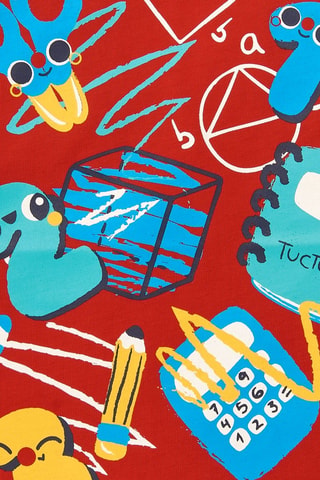 T-shirt - Rood, blauw en geel