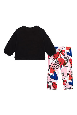 Sweater en Legging - Wit, zwart en rood
