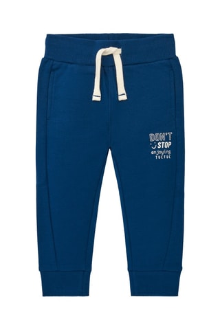 Fleece Joggingbroek - Wit en groen