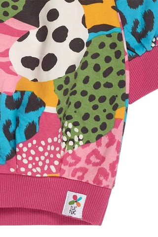 Sweaterjurk - Zwart, rood en groen
