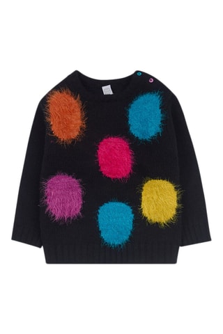 Trui - Zwart, blauw en roze
