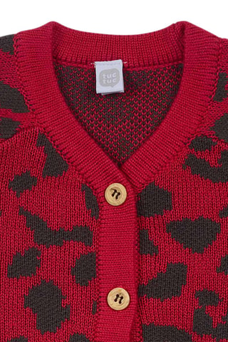 Vest - Zwart, rood en groen