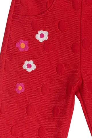 Fleece Broek - Wit, rood en roze