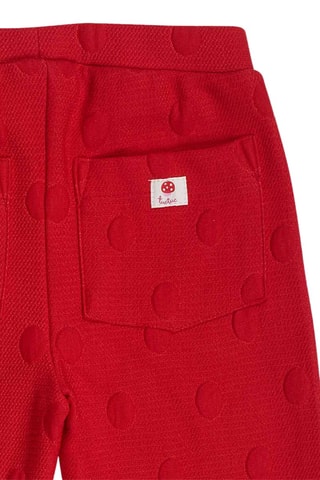 Fleece Broek - Wit, rood en roze