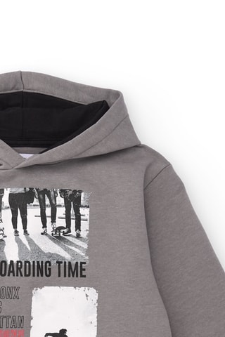 Sweater met Capuchon - Grijs