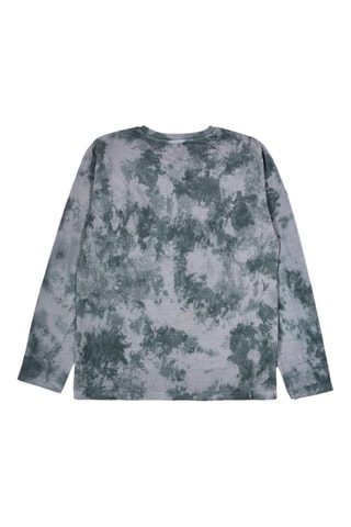 T-shirt Tie and Dye - Groen en grijs