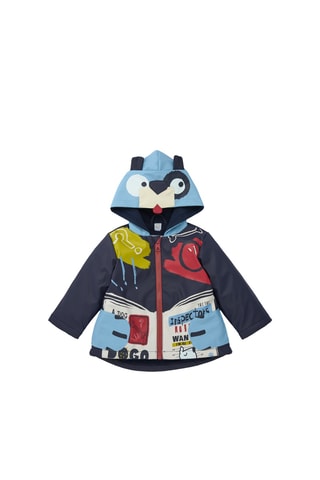 Regenjas met Capuchon - Donkerblauw