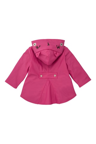 Regenjas met Capuchon en Oren - Fuchsia