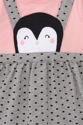 Jurk Trompe-l’oeil - Roze