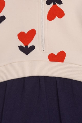 Jurk Trompe-l’oeil - Beige