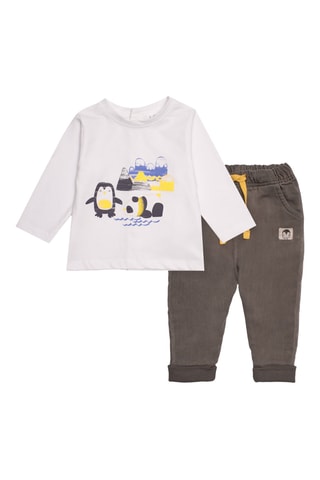 T-shirt en Broek - Grijs