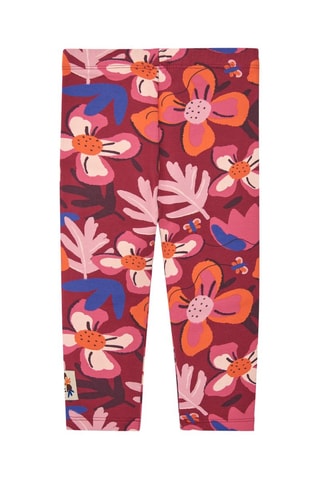 Fleece legging - Rood, oranje en roze