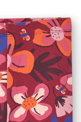Fleece legging - Rood, oranje en roze