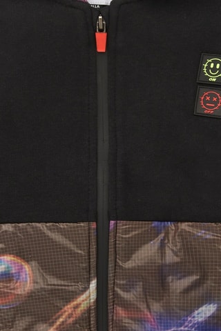 Sweater met Capuchon - Zwart, blauw en bruin
